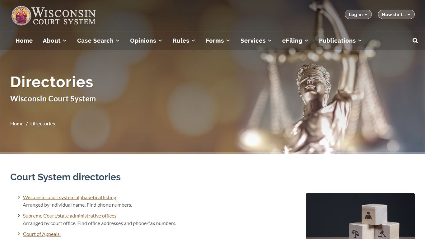 Wisconsin Court System - Directories